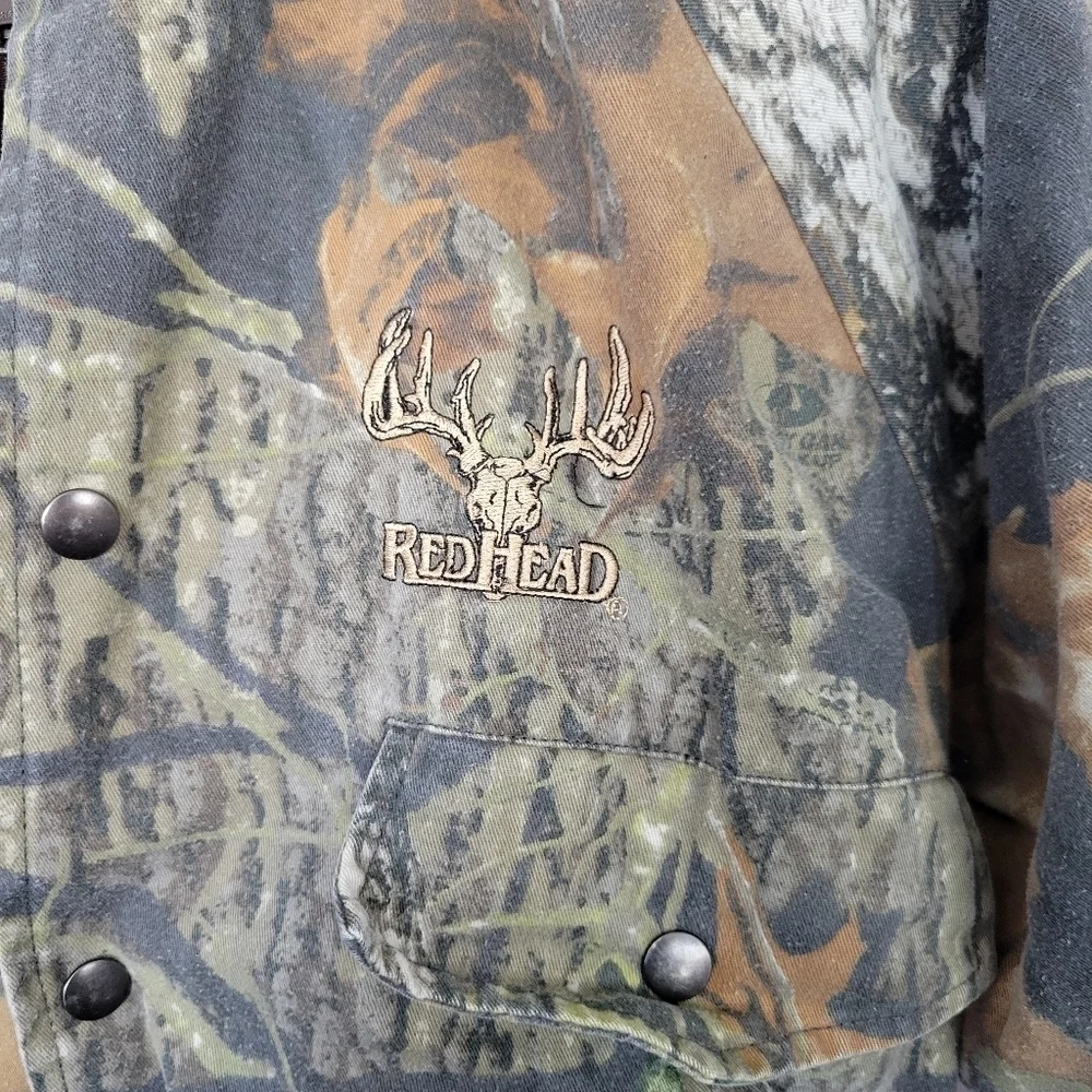 Redhead Boys Large Camo Coat Brown Green Tan Real Tree Warm Comfy Fall Hunting